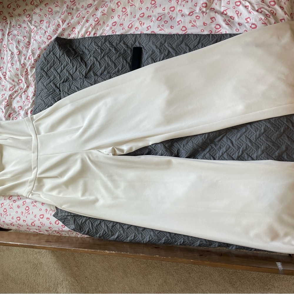 Xscape Cream Wide Leg Jumpsuit